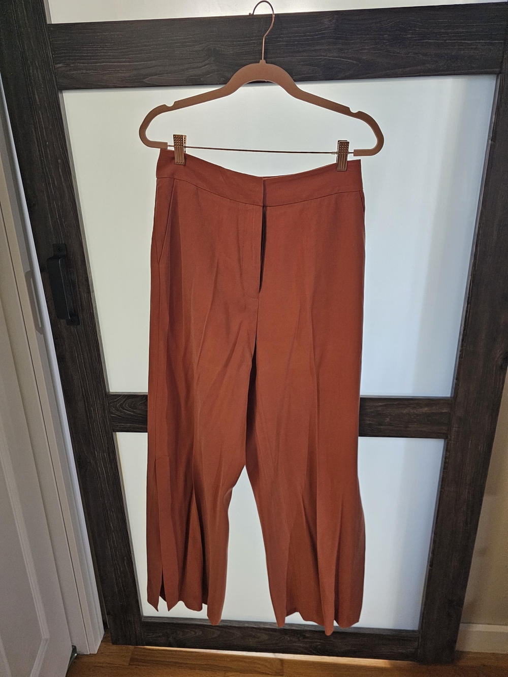 Gianni Bini Wide-Leg Pants in Rust Orange